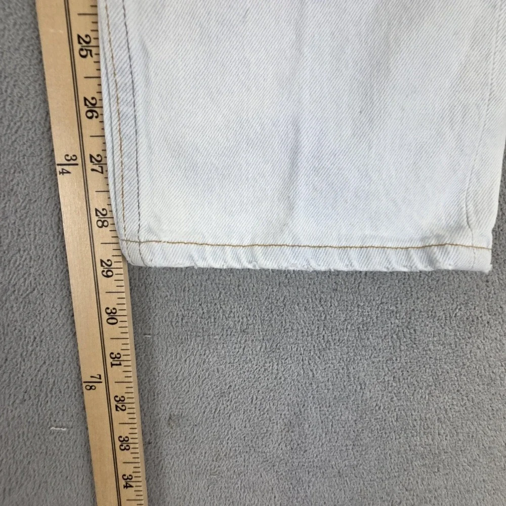 Vintage Levis 501 Jeans Mens White Button Fly Made in USA 90s Fits 27x29